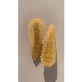 Turuncu Renkli Damla Şekil Gold Pens Kıskaçlı 2'li Saç Tokası Handmade El Yapımı Epoksi Hediyelik