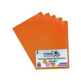 Turuncu Simli Karton 50x70 5 Adet Artlantis Simli Karton Turuncu 5 Adet 50*70