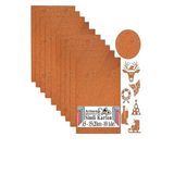 Turuncu Simli Karton A5 15x20 cm 10 lu 1 Paket Simli Fon Kartonu Parıltılı Kağıt Anasınıfı Kreş Etkinlik Proje