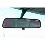 Turuncu Sticker Araç Ayna Çiçek Etiket (2 ADET) 2x2-1,5x1,5-1x1 cm – Araç – Motor – Laptop - Kask Etiket Sticker - Pembe - 2x2 cm