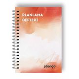 Turuncu Suluboya Günlük Planlayıcı Defter - Daily Planner - Ders Çalışma - Planlama Defteri
