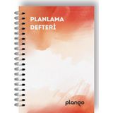 Turuncu Suluboya Günlük Planlayıcı Defter - Daily Planner - Ders Çalışma Planlayıcı Defteri - Planla
