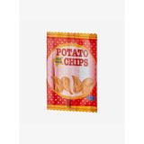 Turuncu Suni Deri Patates Cipsi Makyaj Çantası 15x21,5 cm