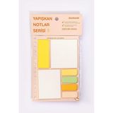 Turuncu Yapışkan Not Seti • Post-It • Sticky Note - Çok Renkli - Genel