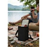 TuruncuFil Thermo Bag - Termal Korumalı (Sıcak/Soğuk) Siyah Seyahat, Kamp ve Piknik Çantası 6 Lt
