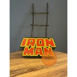 Turuncuhane Iron Man Tony Stark Demir Adam Marvel Avengers Logo Masaüstü Dekor Figür Hediyelik Koleksiyon 15 cm