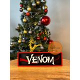 Turuncuhane Venom Marvel Logo Masaüstü Dekor Figür Hediyelik Playstation Xbox Koleksiyon 17 cm