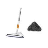Turuncukoli Teleskopik Üçgen Camsil Duvar Yüzey Cam Silme Aparatı Mop Mikrofiber Sprey