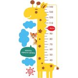 Tusador TILKI/74987 Tilki Dünyası Sevimli Zürafa Mavi Bulutlar Boy Ölçer Sticker - Boy Cetveli - Büyüme Tablosu Gelişim Çizelgesi