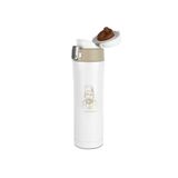Tusah Abdülhamit Desenli Çelik Termos Mug 450 Ml Tek Ebat Beyaz