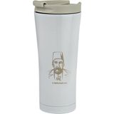 Tusah Abdülhamit Desenli Çelik Termos Mug 500 Ml Tek Ebat Beyaz 548Bya