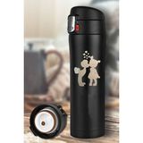 Tusah Aşk Desenli Çelik Termos Mug 450 ml