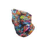 Tusah Bandana Boyunluk, Spor Boyun Isıtıcı, Çok Renkli Desen, Unisex
