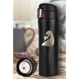 Tusah Bayan Yüz Desenli Çelik Termos Mug 450 ml