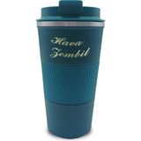 Tusah Çift Katmanlı Paslanmaz 304 Çelik Termos Bardak 500 ml Termos Mug Kupa Araç Kahve Çay Ter - Çok Renkli