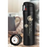 Tusah Karahindiba Desenli Çelik Termos Mug 450 Ml Tek Ebat Karahindiba