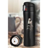 Tusah Kitap Desenli Çelik Termos Mug 450 ml