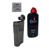 Tusah Muhtar Çakmağı Benzin Set, 1 Fitil, 4,5 İnç, Gri