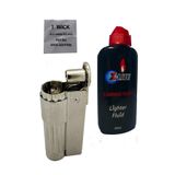Tusah Muhtar Çakmağı Benzin Set, Metalik, Bej