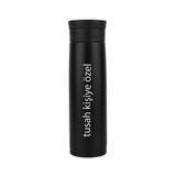 Tusah Siyah Termos 500 Ml Baskı Uygundur Tek Ebat Unisex Siyah