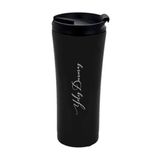 Tusah Siyah Termos Mug 500 Ml Baskı Yapılabilir Tek Ebat Siyah 548S