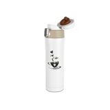 Tusah Starb Desenli Çelik Termos Mug 450 Ml Tek Ebat Beyaz
