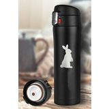 Tusah Tavşan Desenli Çelik Termos Mug 450 Ml Tek Ebat Tavşan