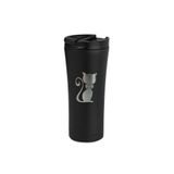 Tusah Termos Bardak 500 Ml Kedi Papyon Tek Ebat Siyah