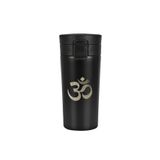 Tusah Yoga Om Desenli Çelik Termos Mug 380 Ml Tek Ebat Siyah