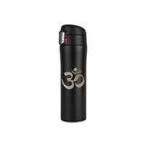Tusah Yoga Om Desenli Çelik Termos Mug 450 Ml Tek Ebat Siyah