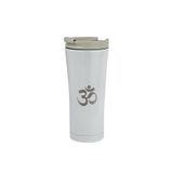 Tusah Yoga Om Desenli Çelik Termos Mug 500 Ml Tek Ebat Beyaz 548Byom