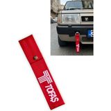 Tusba Market Tofaş Yüksek Kalite Oto Tampon Çeki Ipi | Çıt Çıtlı Tampon Dili Sticker Arma Araç Aksesuarı - kırmızı
