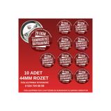 tuse rozet dükkanı 10 Adet 29 Ekim Rozeti Kişiye Özel 29 Ekim Rozeti – 44Mm Buton Rozet, 10 Adet Kişiye Özel