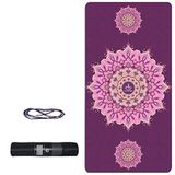 Tusi 009 Kilim Desenli Mor Yoga Matı ve Pilates Minderi