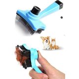 Tuşlu Otomatik Temizlenen Evcil Hayvan Tarağı Kedi Köpek Tüy Toplayıcı Fırça - Renkli