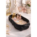 TUTACENTER Kapitone Desenli Takı Organizer Tepsi Makyaj Kozmetik Düzenleyici Aksesuar Kutusu (Plastik)
