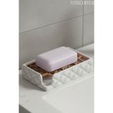 TUTACENTER Şık Şişme Tasarım Sabunluk - Katı Sabunluk ( Modern ve Şık Görünüm Plastik Banyo Düzenleyici )