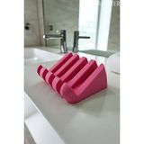 TUTACENTER Su Tutmayan Beyaz Sabunluk – Modern Plastik Tasarım - Pembe