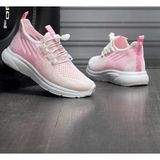 Tutinom Ortopedik Yumuşak Taban Günlük Yazlık Sneaker Spor Ayakkabı Pembe Lila Beyaz Anne Kız Kombini - Pembe - Beyaz