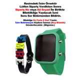 tutkanstore Çocuk Kol Saati İsme Özel Hediye Bileklik Dijital Su Geçirmez Kız Çocuk Erkek Çocuk Saatleri Siyah