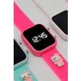 tutkanstore Kitty Figürlü Çocuk Kol Saati Su Geçirmez Kız Kol Saatleri 3 Yaş Üzeri Uyumludur (Pembe)