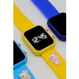 tutkanstore Kitty Figürlü Çocuk Kol Saati Su Geçirmez Kız Kol Saatleri 3 Yaş Üzeri Uyumludur (Sarı)
