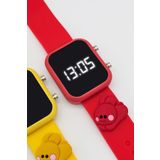 tutkanstore Tavşan Figürlü Çocuk Kol Saati Dijital Led Kız Erkek Kol Saatleri 3 Yaş Üzeri Uyumludur (Kırmızı)