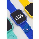 tutkanstore Tavşan Figürlü Çocuk Kol Saati Dijital Led Kız Erkek Kol Saatleri 3 Yaş Üzeri Uyumludur (Lacivert)