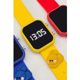 tutkanstore Tavşan Figürlü Çocuk Kol Saati Dijital Led Kız Erkek Kol Saatleri 3 Yaş Üzeri Uyumludur (Sarı)