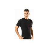 Tutku 0105 Sıfır Yaka Yarım Kol 6'lı Siyah Erkek Atlet