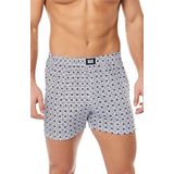 Tutku 0116 Erkek Penye Desenli Boxer