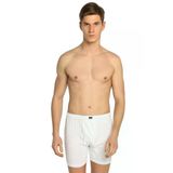 Tutku 0117 Penye Düğmeli Beyaz 3 Adet Erkek Boxer