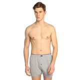 Tutku 0117 Penye Düğmeli Gri 3 Adet Erkek Boxer