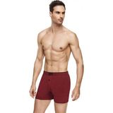 Tutku 0117 Penye Düz 6'lı Bordo Erkek Boxer